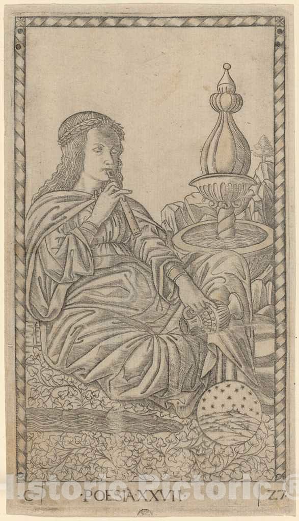 Art Print : Poesia (Poetry), c. 1465 - Vintage Wall Art