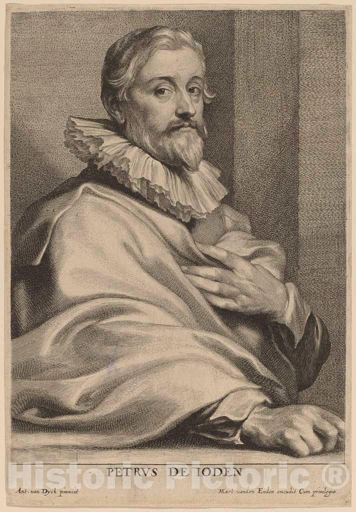 Art Print : Vorsterman After Van Dyck, Pieter de Jode The Elder, c.1634 - Vintage Wall Art