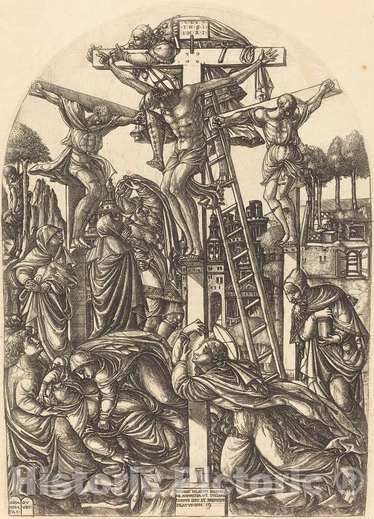 Art Print : Jean Duvet, The Deposition, c. 1550 - Vintage Wall Art