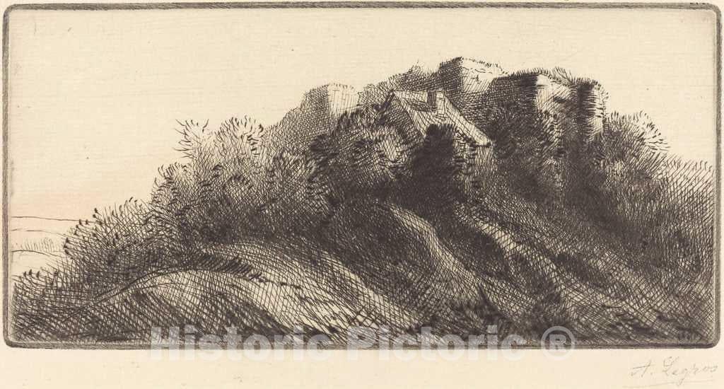 Art Print : Alphonse Legros, Landscape (Paysage) - Vintage Wall Art