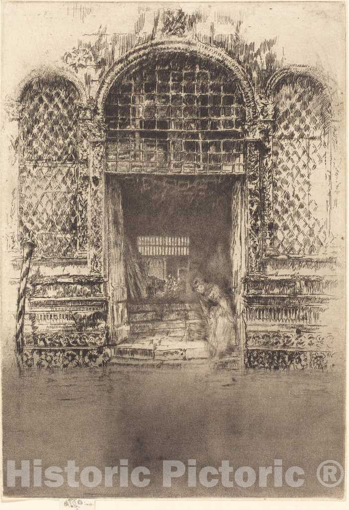 Art Print : James McNeill Whistler, The Doorway, 1880 - Vintage Wall Art
