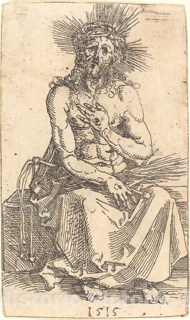 Art Print : Albrecht DÃ¼rer, The Man of Sorrows Seated, 1515 - Vintage Wall Art