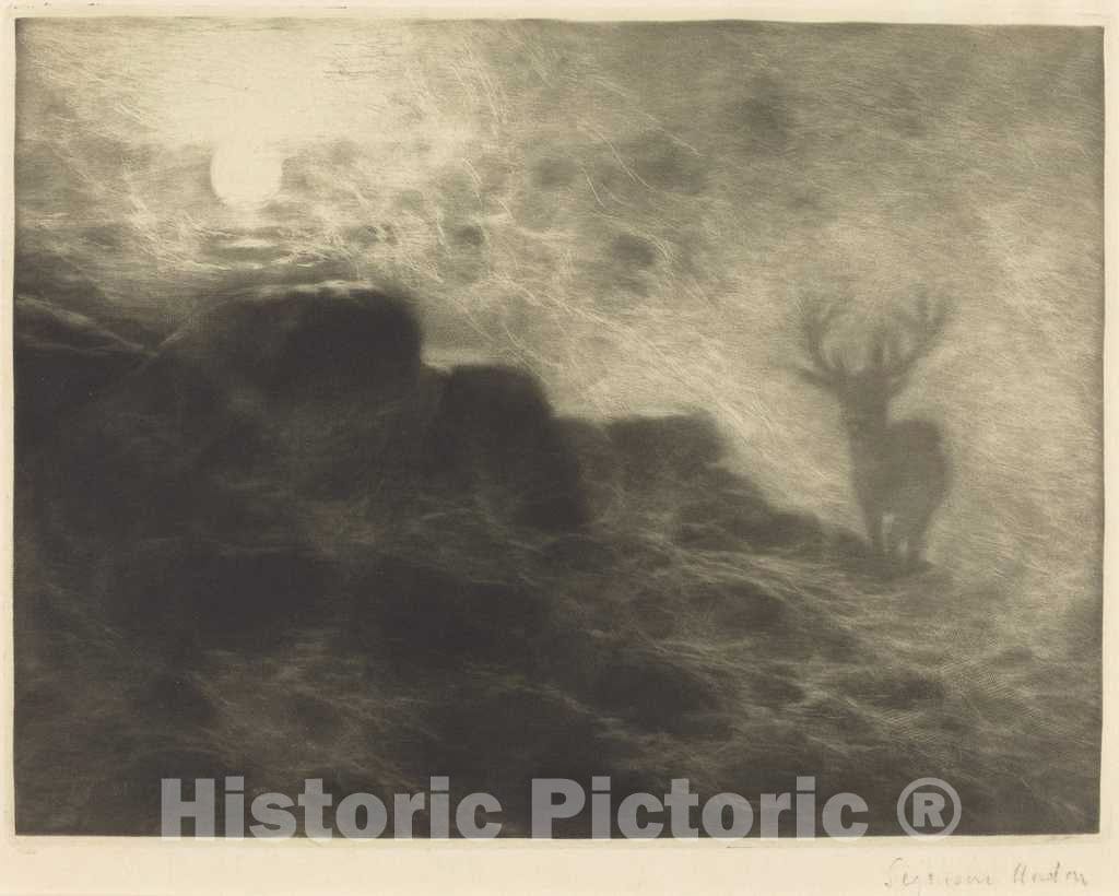 Art Print : Francis Seymour Haden, an Early Riser, 1897 - Vintage Wall Art