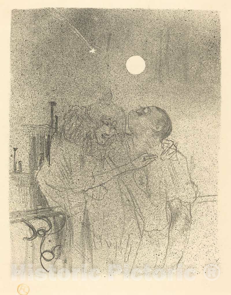 Art Print : Henri de Toulouse-Lautrec, Etoiles filantes, 1895 - Vintage Wall Art