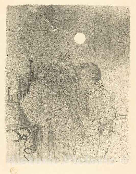 Art Print : Henri de Toulouse-Lautrec, Etoiles filantes, 1895 - Vintage Wall Art