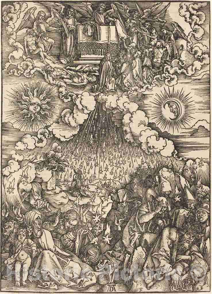 Art Print : Albrecht DÃ¼rer, The Opening of The Fifth and Sixth Seals, c. 1497 - Vintage Wall Art