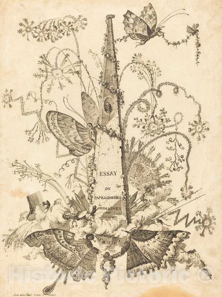 Art Print : Charles Germain de Saint-Aubin, Titre, in or After 1756 - Vintage Wall Art