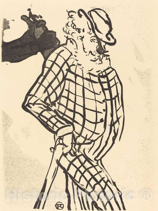 Art Print : Henri de Toulouse-Lautrec, American Singer (Chanteur amÃ©ricain), 1893 - Vintage Wall Art