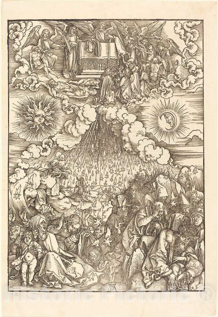 Art Print : Albrecht DÃ¼rer, The Opening of The Fifth and Sixth Seal, 1498 - Vintage Wall Art