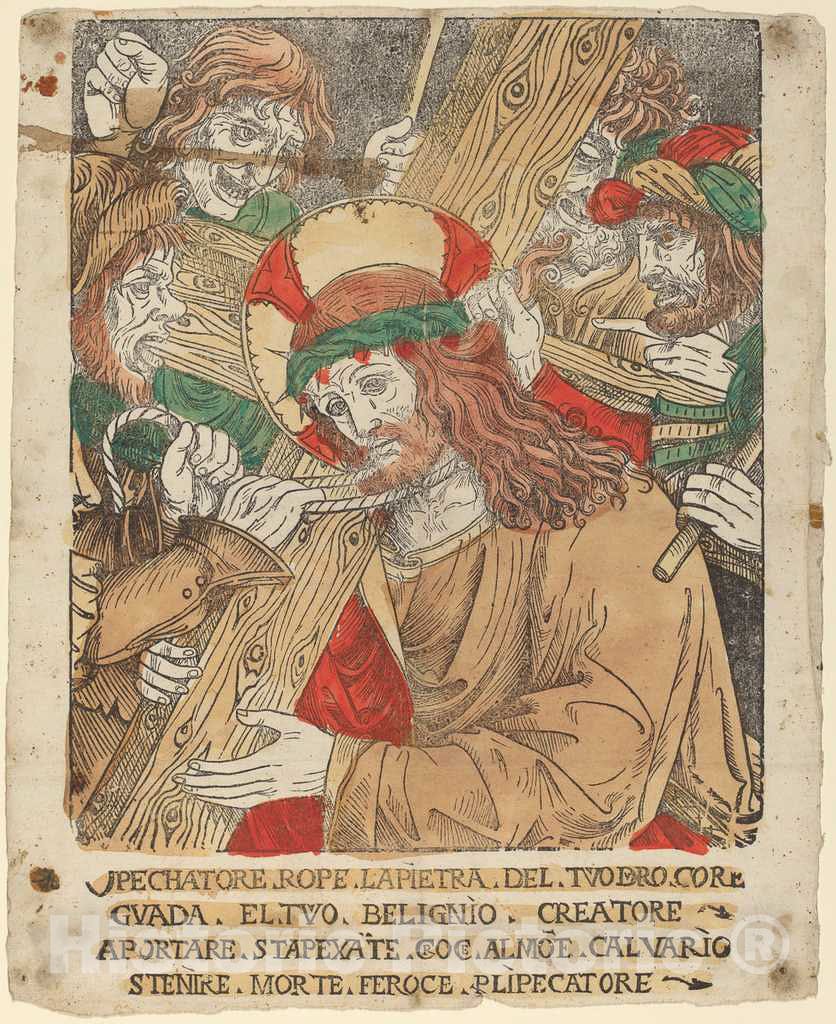 Art Print : Christ Carrying The Cross, c.1518 - Vintage Wall Art