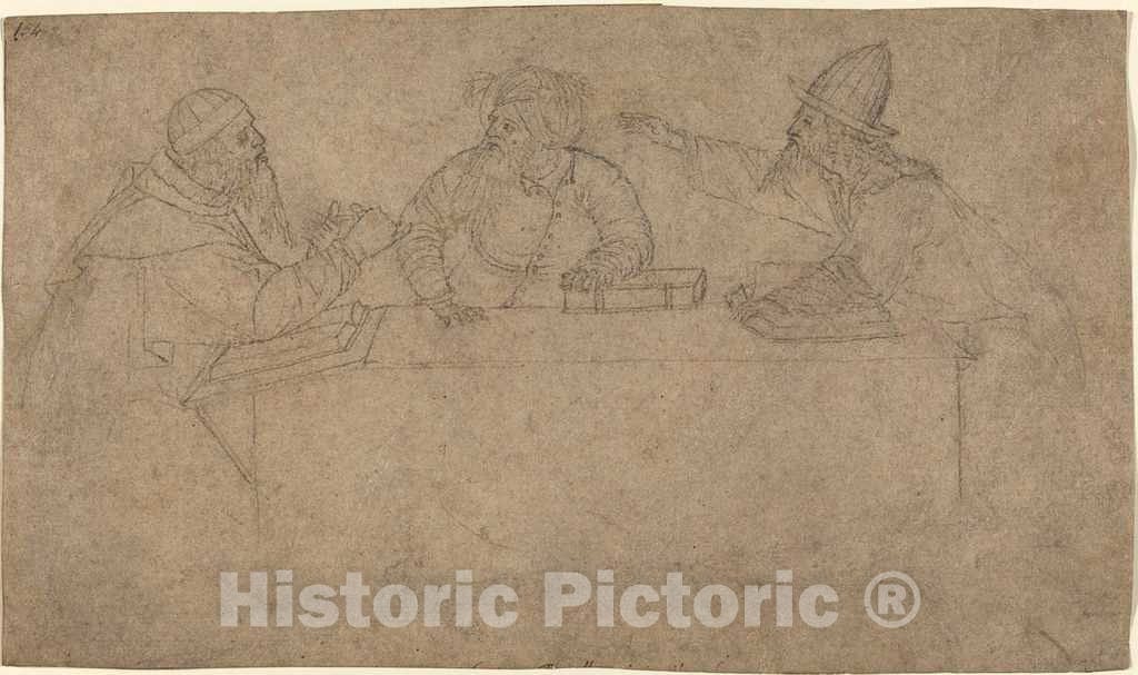Art Print : Vittore Carpaccio, Three Philosophers - Vintage Wall Art