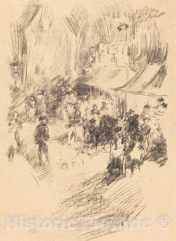 Art Print : James McNeill Whistler, The Fair, c.1896 - Vintage Wall Art