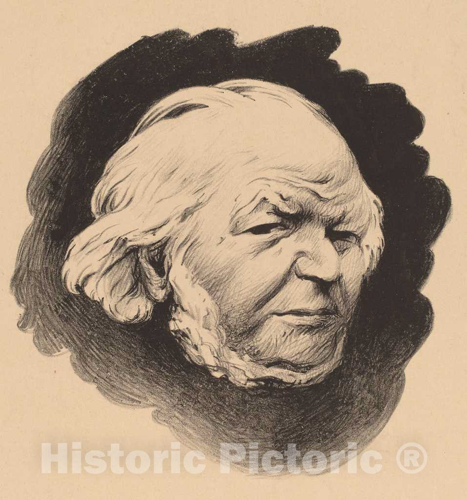 Art Print : FÃ©lix Vallotton, Henri Daumier (Honore Daumier), 1894 - Vintage Wall Art