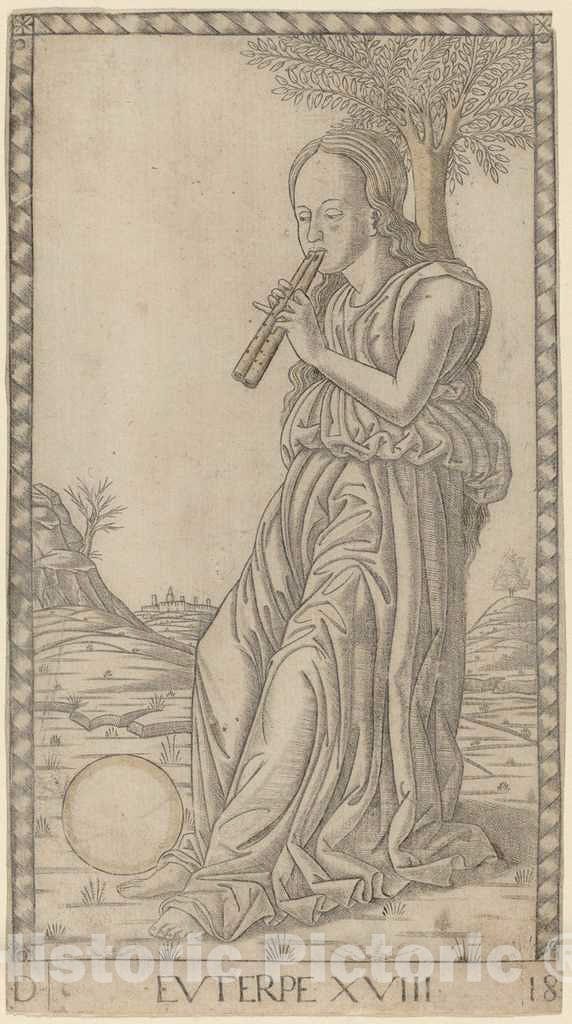 Art Print : Euterpe, c. 1465 - Vintage Wall Art