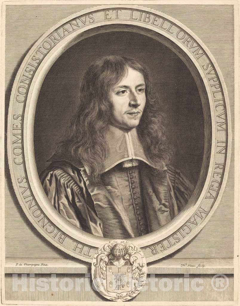 Art Print : Nicolas Pitau I After Champaigne, Thierry Bignon - Vintage Wall Art