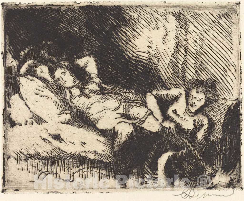 Art Print : Albert Besnard, Going to Bed (Le Coucher), 1913 - Vintage Wall Art