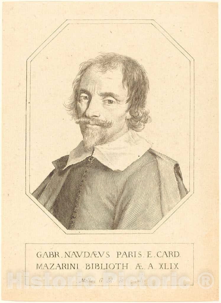 Art Print : Claude Mellan, Gabriel Naude - Vintage Wall Art