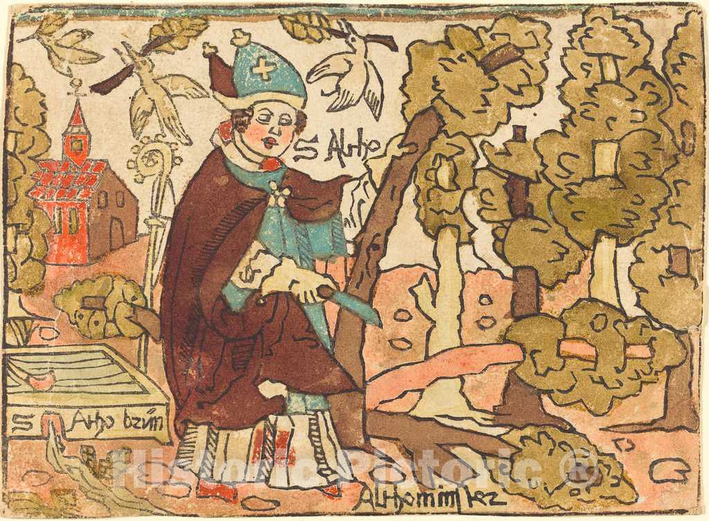 Art Print : Saint Alto, c. 1500 - Vintage Wall Art