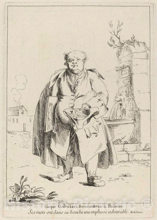 Art Print : Giovanni David, Gaspar Gribolari Brocanteur Ã  PadoÃ¼e (Gaspar Gribolari, Paduan Dealer), 1775 - Vintage Wall Art