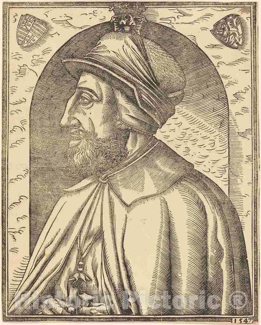 Art Print : King Ferdinand of Austria, 1547 - Vintage Wall Art