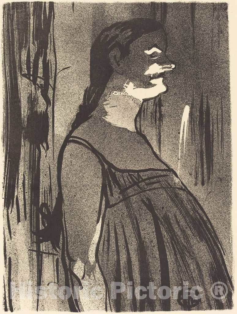 Art Print : Henri de Toulouse-Lautrec, Madame Abdala, 1893 - Vintage Wall Art