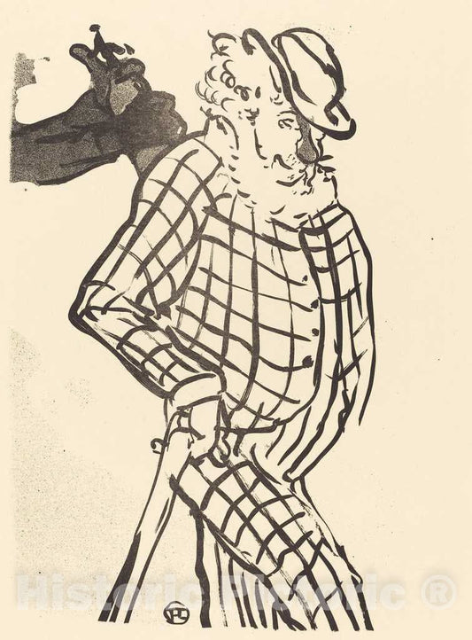 Art Print : Henri de Toulouse-Lautrec, American Singer (Chanteur amÃ©ricain), 1893 - Vintage Wall Art