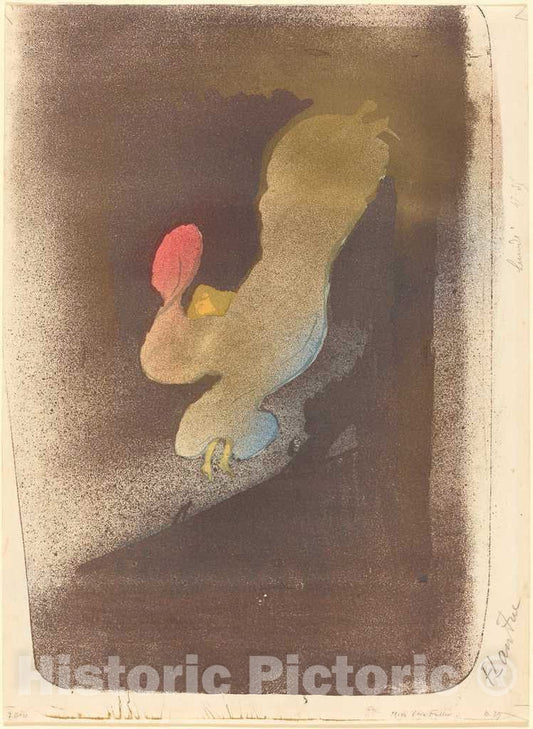 Art Print : Henri de Toulouse-Lautrec, Miss LoÃ¯e Fuller, 1893 - Vintage Wall Art