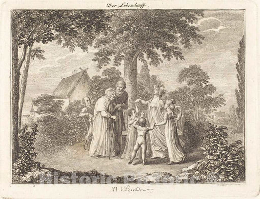 Art Print : Daniel Nikolaus Chodowiecki, Grandparents, 1793 - Vintage Wall Art