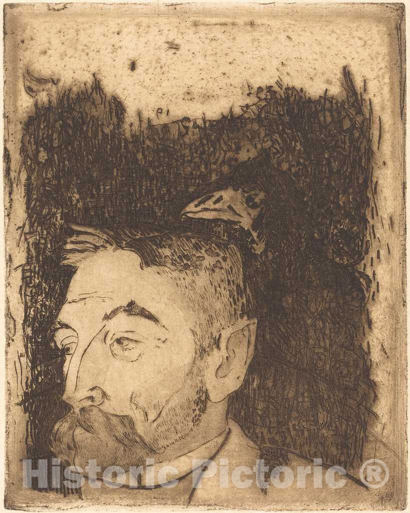 Art Print : Paul Gauguin, StÃ©phane MallarmÃ©, 1891 - Vintage Wall Art