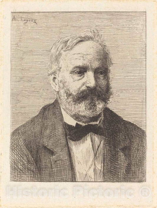 Art Print : Alphonse Legros, Victor Hugo, 1st Plate - Vintage Wall Art