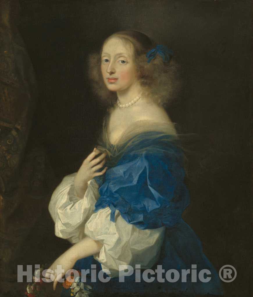 Art Print : SÃ©bastien Bourdon, Countess Ebba Sparre, c.1653 - Vintage Wall Art