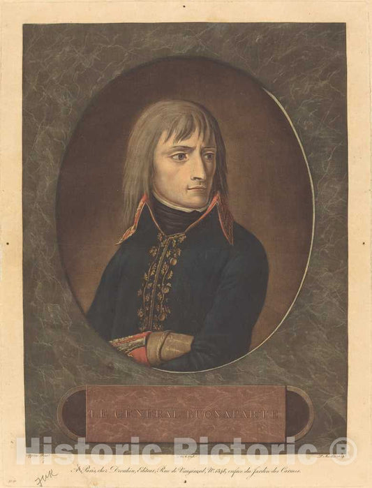 Art Print : Alix After Appiani I, Napoleon as General of The Italian Army, 1798 - Vintage Wall Art