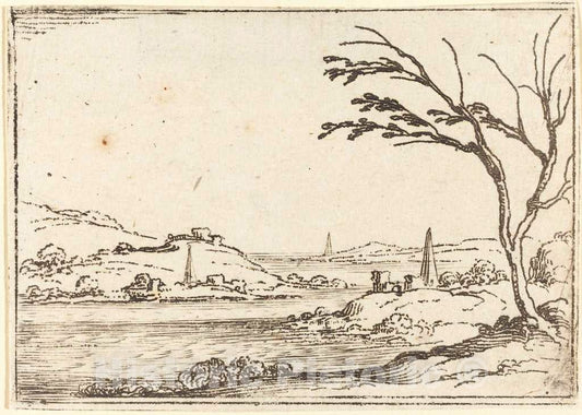 Art Print : Jacques Callot, The Nile Flooding - Vintage Wall Art