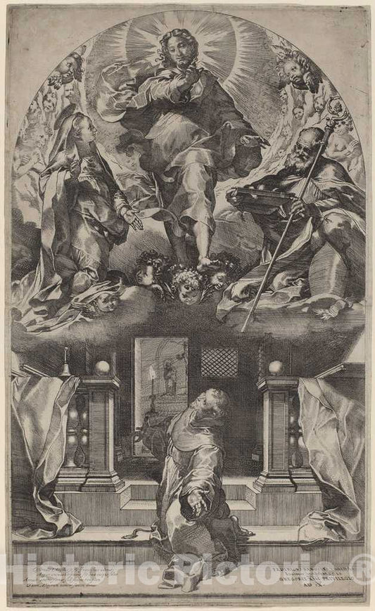 Art Print : Federico Barocci, Saint Francis in Ecstasy - Vintage Wall Art