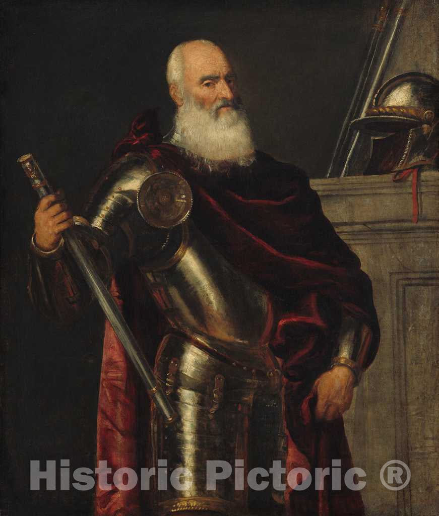 Art Print : Titian, Vincenzo Cappello, c. 1540 - Vintage Wall Art