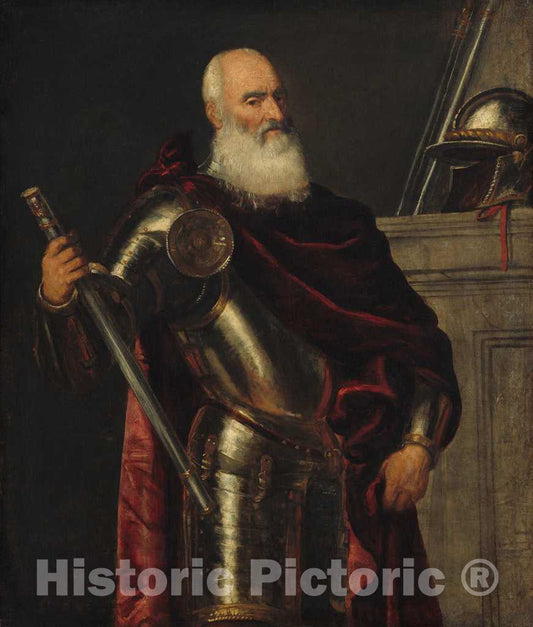 Art Print : Titian, Vincenzo Cappello, c. 1540 - Vintage Wall Art