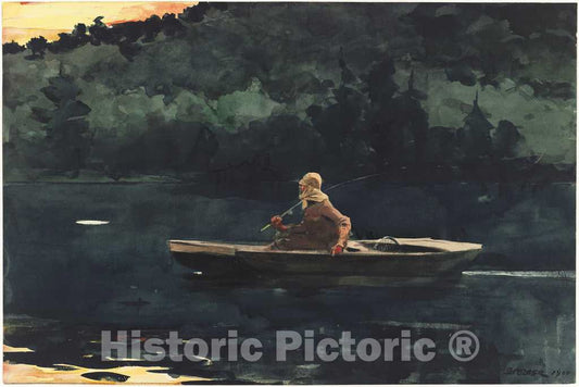 Art Print : Winslow Homer, The Rise, 1900 - Vintage Wall Art