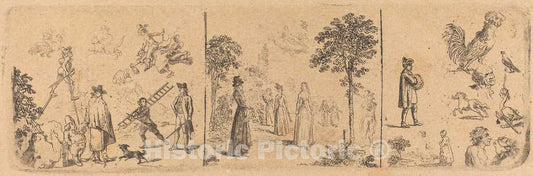 Art Print : Daniel Nikolaus Chodowiecki, Imaginations, 1800 - Vintage Wall Art