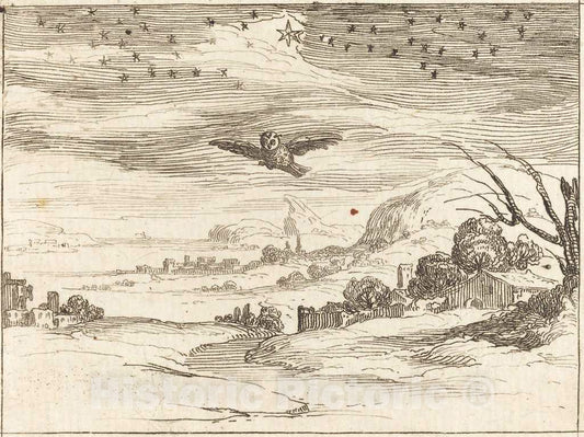 Art Print : Jacques Callot, Dawn - Vintage Wall Art