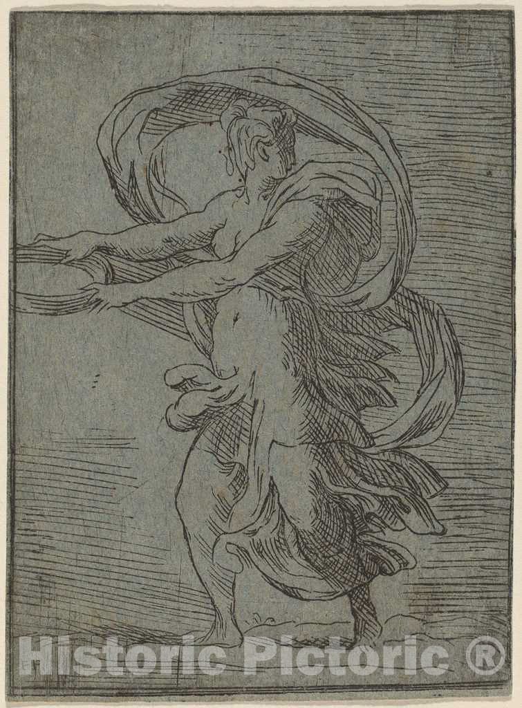 Art Print : Woman Carrying a Tray, c.1529 - Vintage Wall Art