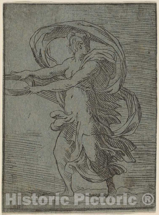 Art Print : Woman Carrying a Tray, c.1529 - Vintage Wall Art