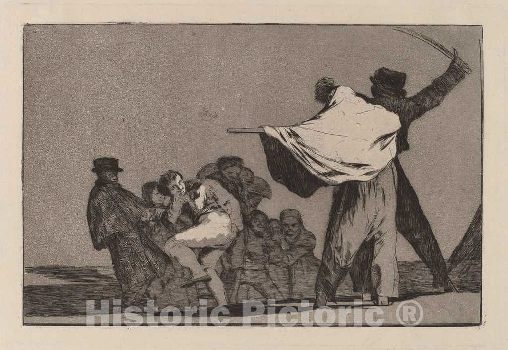 Art Print : Francisco de Goya, Disparate conocido (Well-Known Folly), 1816 - Vintage Wall Art
