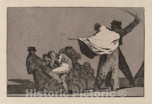 Art Print : Francisco de Goya, Disparate conocido (Well-Known Folly), 1816 - Vintage Wall Art