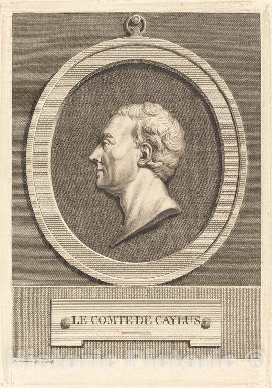 Art Print : Baptiste de Lorraine, Le Comte de Caylus - Vintage Wall Art