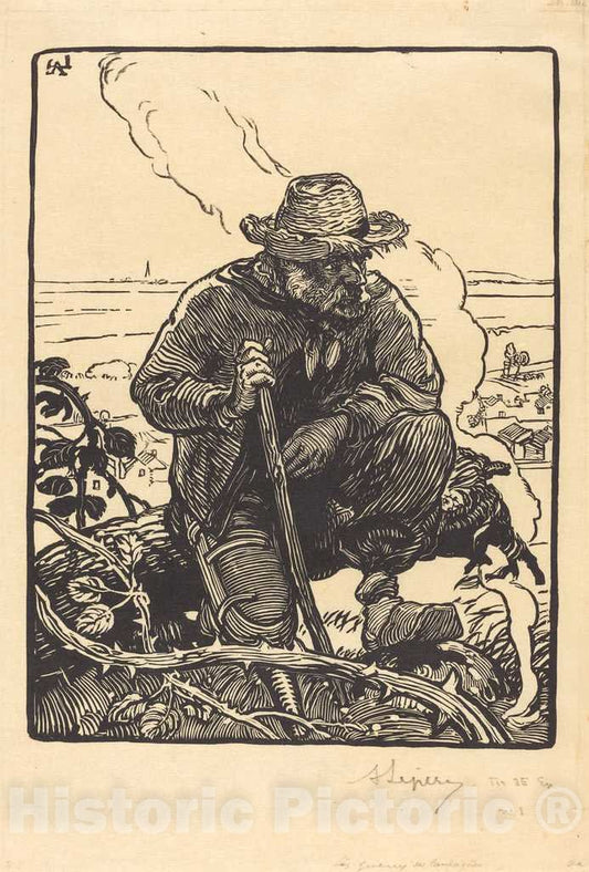 Art Print : Auguste LepÃ¨re, Le gueux des campagnes, 1895 - Vintage Wall Art