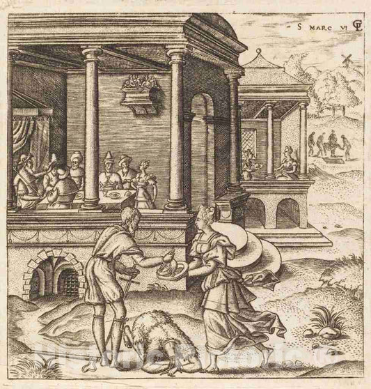 Art Print : LÃ©onard Gaultier, John The Baptist Beheaded, c.1578 - Vintage Wall Art