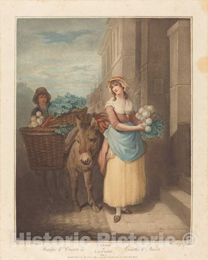 Art Print : Gaugain After Francis Wheatley, Turnips and Carrots Ho, 1797 - Vintage Wall Art