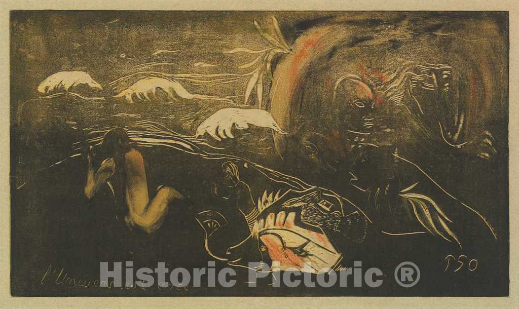 Art Print : Paul Gauguin, The Universe is Created (L'Univers est crÃ©Ã©), c. 1894 - Vintage Wall Art