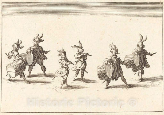 Art Print : Jacques Callot, Entry of M. de Macey - Vintage Wall Art