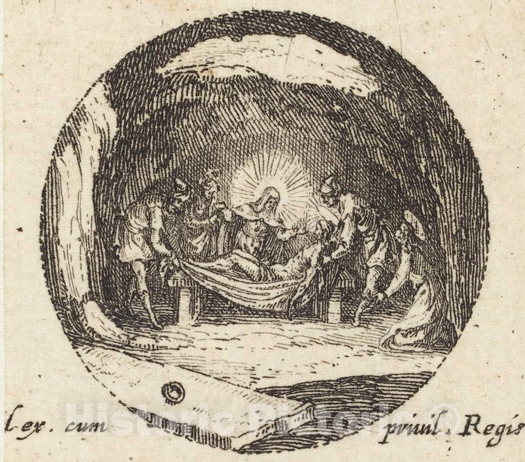 Art Print : Jacques Callot, Christ in Limbo, c. 1631 - Vintage Wall Art